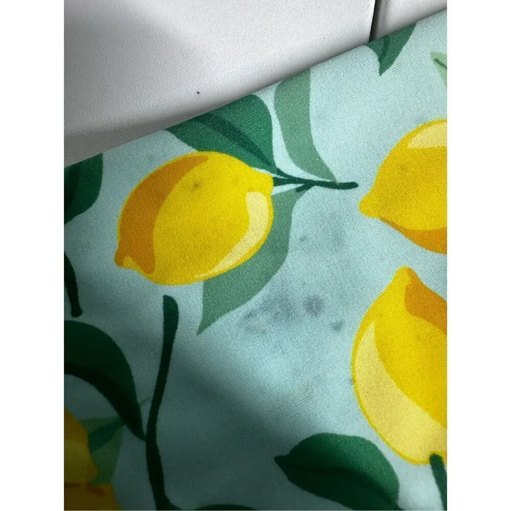 Janie and Jack Long sleeve Swim Top Lemons Girls Size 6 See Description